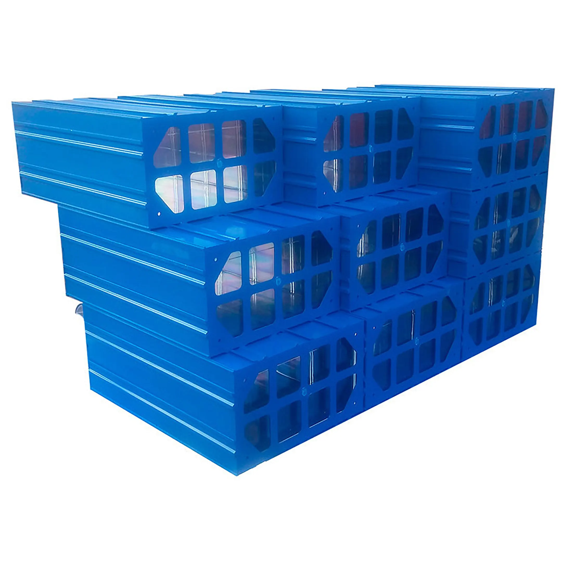 Пластиковый короб С-501-А синий-прозрачный